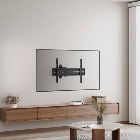 Aisens Soporte de Pared WT70TSLE-323 Giratorio e Inclinable para TV 37-70 Pulgadas, Negro
